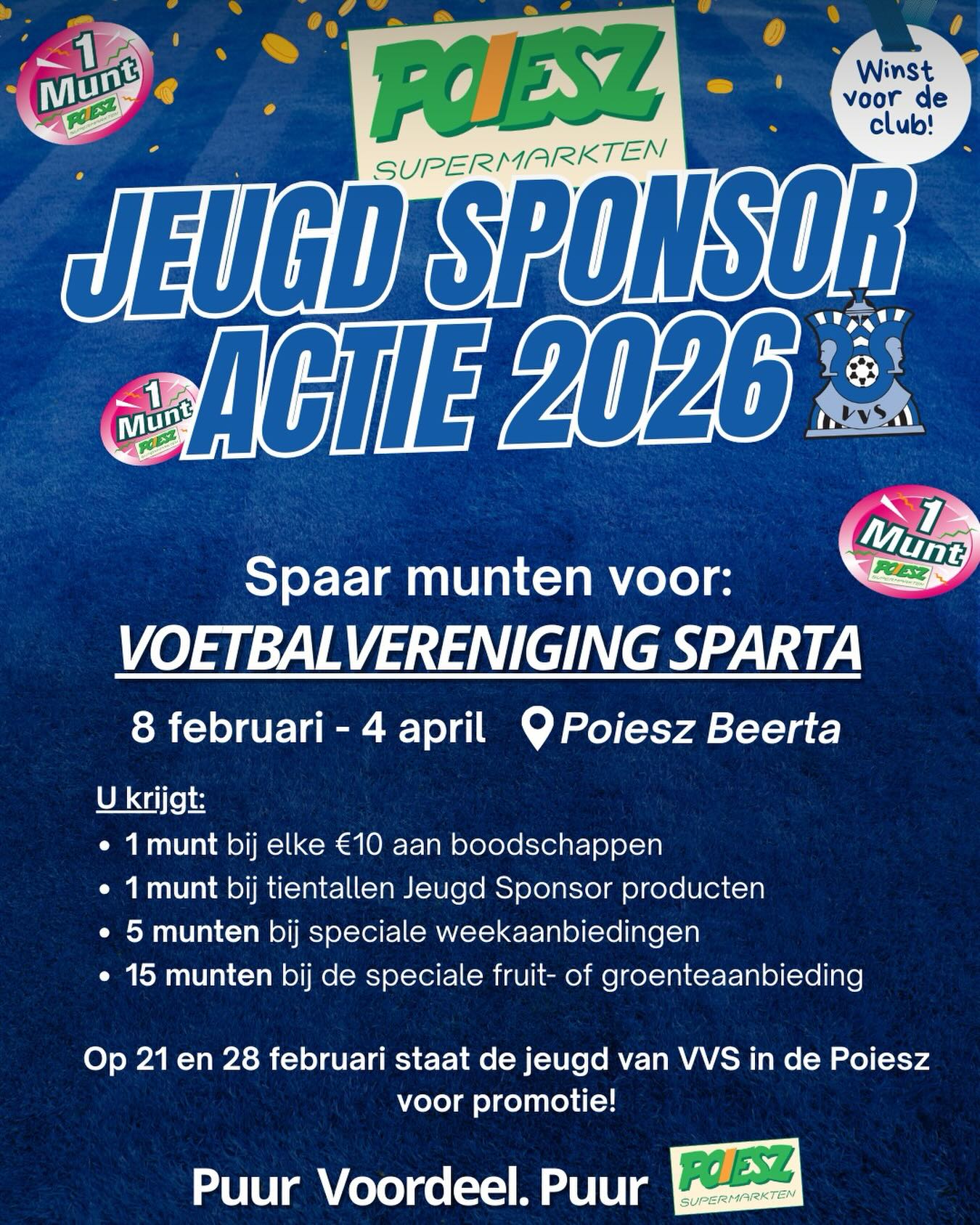 💪 Spaar Jeugd Sponsor Munten voor VVS Oostwold! ⚽️