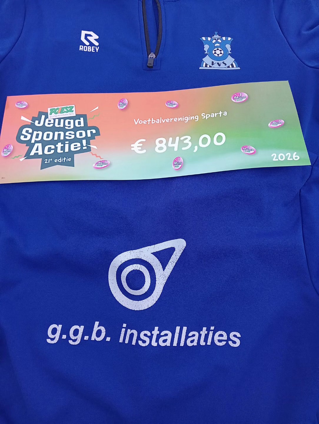 Opbrengst sponsoractie Poiesz